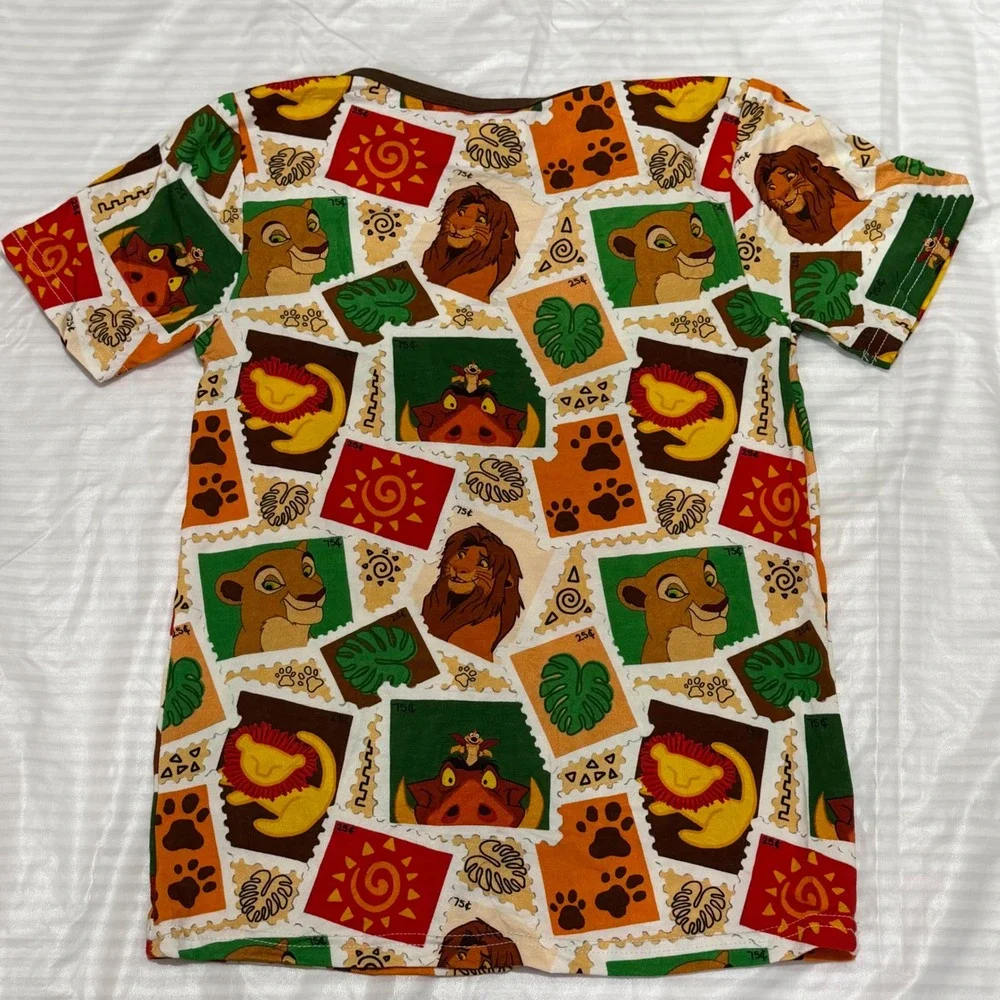 Disney Lion King Bamboo Pajama Set Kids Size 7-8T Simba Nala Shorts T-Shirt NWOT - Picture 3 of 7